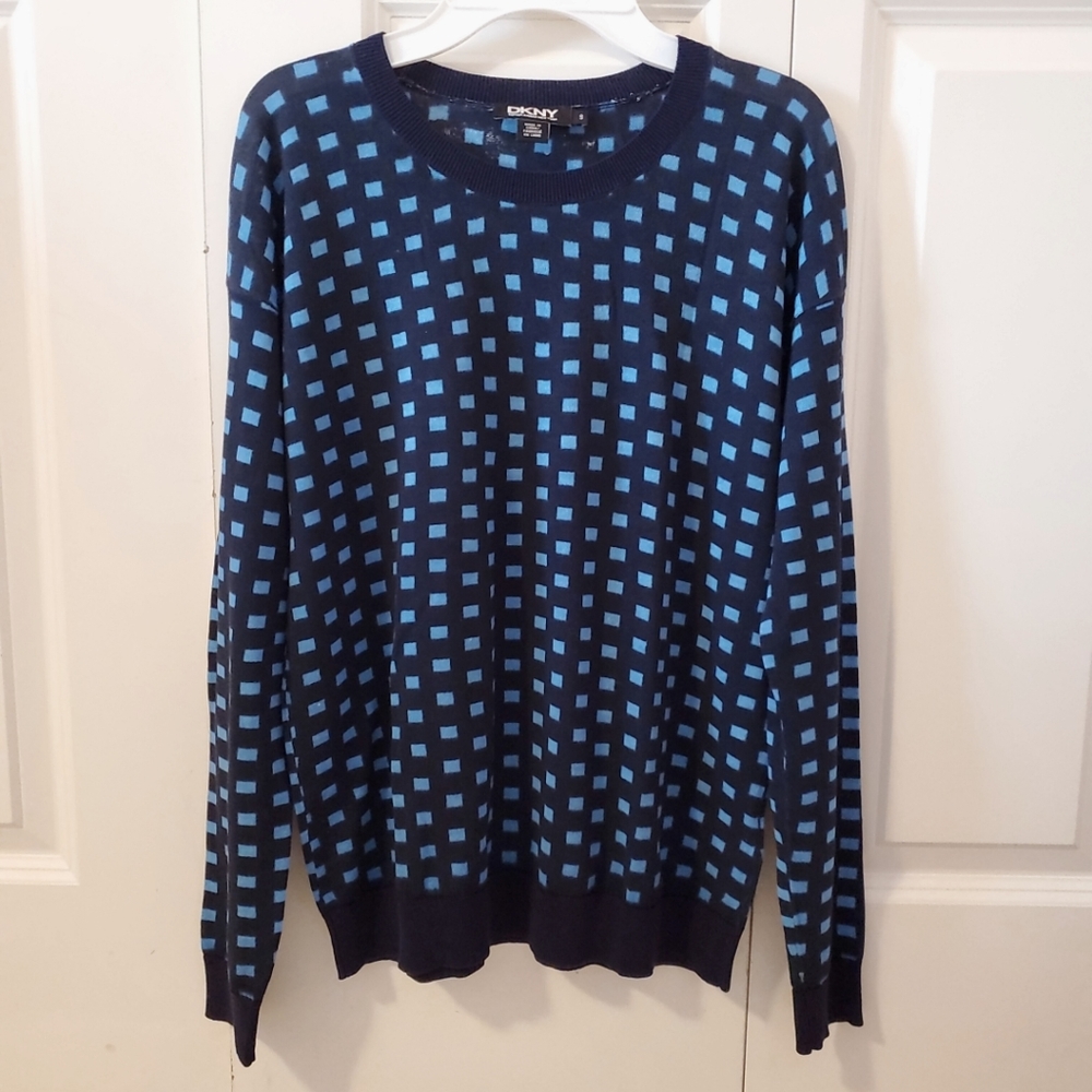 DKNY Patterned Long Sleeve Top Size S